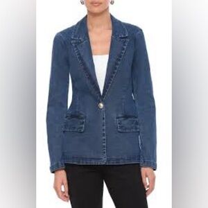 Women's Blue Denim Blazer